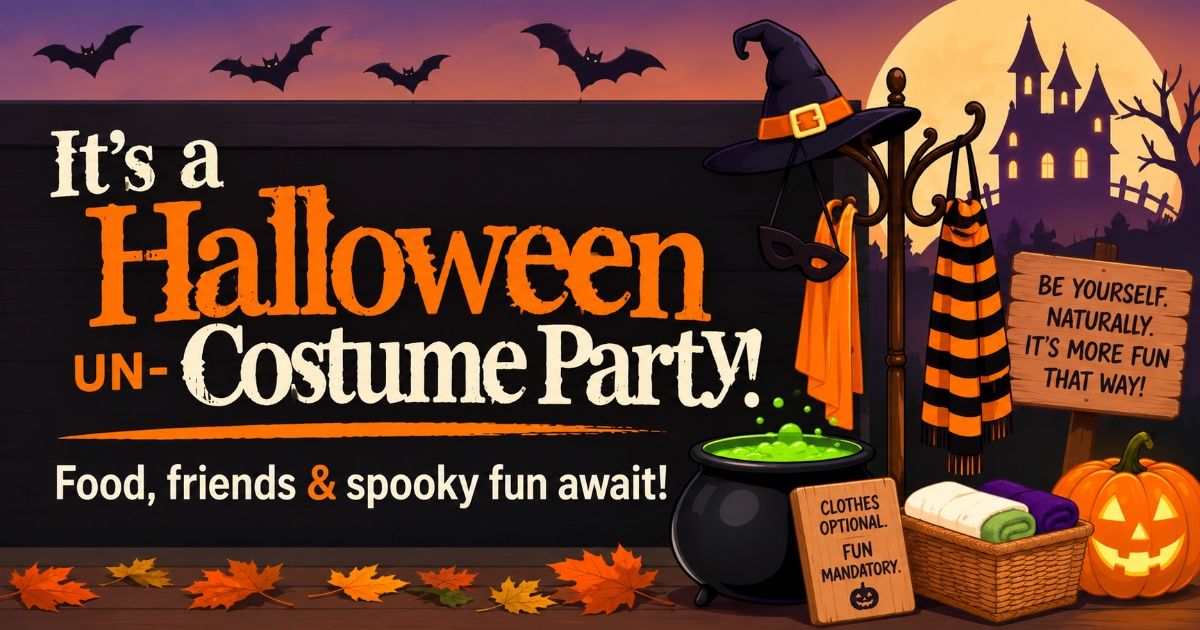 🎃 Halloween UN-Costume & Spooky Potluck Party 👻 ($10 Cover Charge at Door)